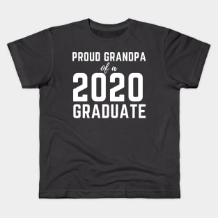 Proud Grandpa Of A 2020 Graduate Senior Class Graduation Kids T-Shirt